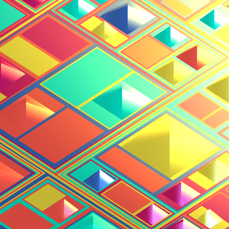 Geometric city #335 static NFT preview