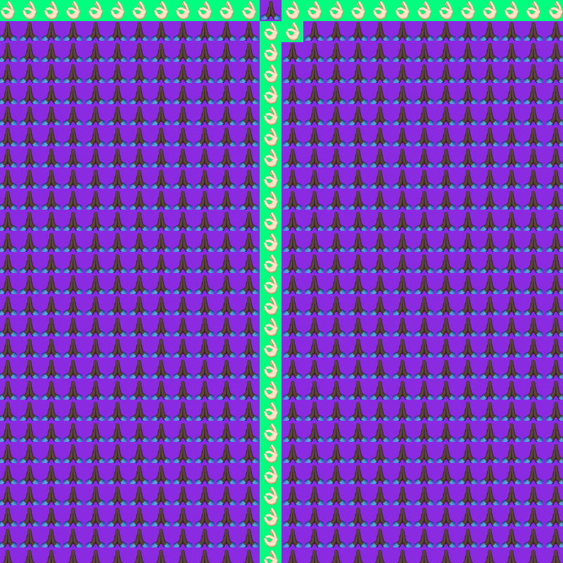 Elementary Cellular Emoji Automata #597 static NFT preview