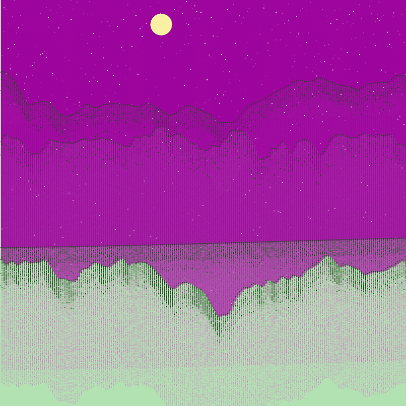 Glitched Mountains GT #44 static NFT preview