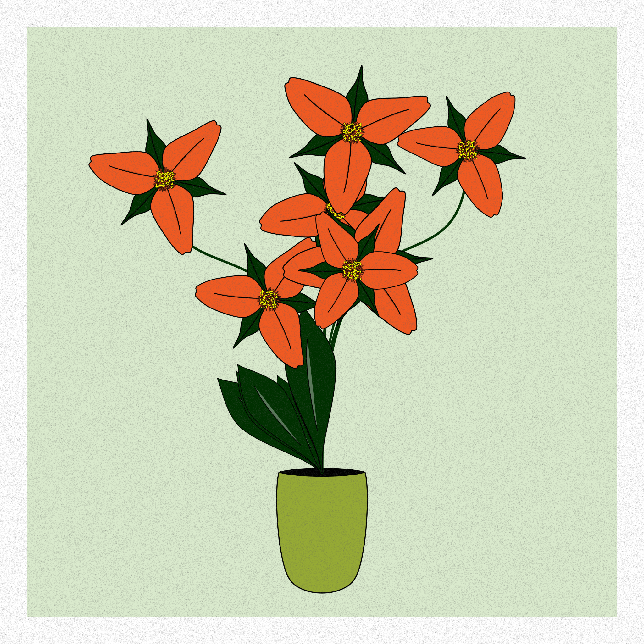 Flowers #169 static NFT preview