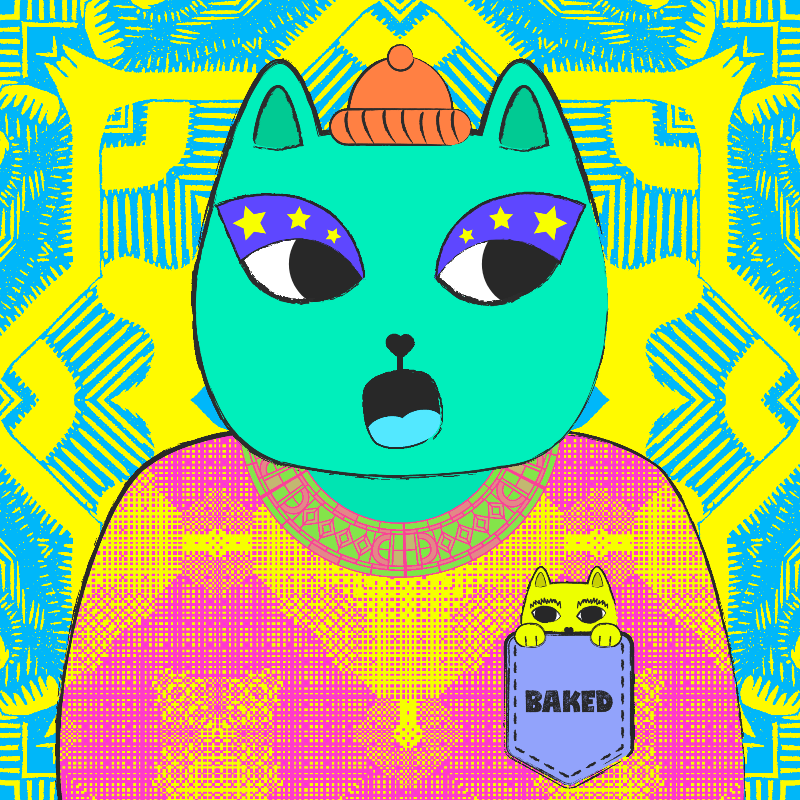 hash cats – genesis #222 static NFT preview