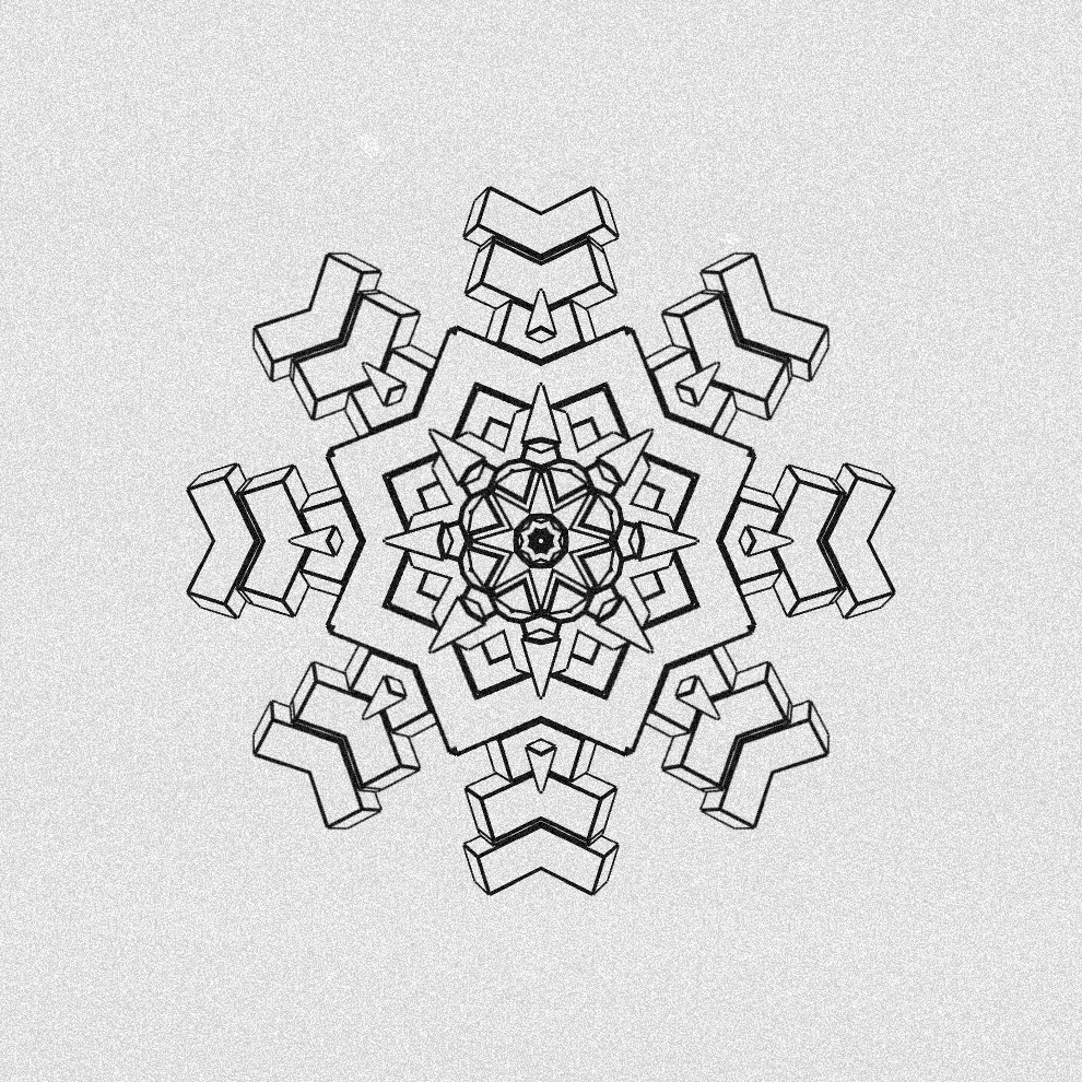 Monochrome Kaleido #345 static token preview