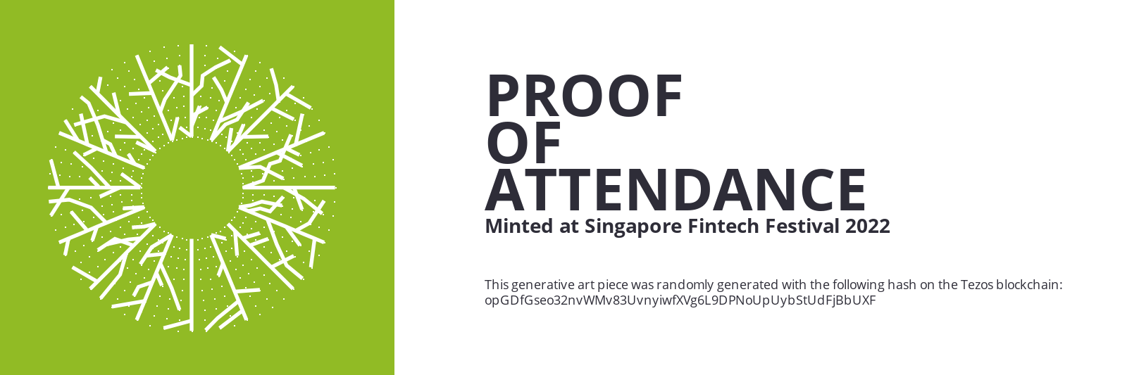 SFF2022 Proof of Attendance Token #486 static token preview