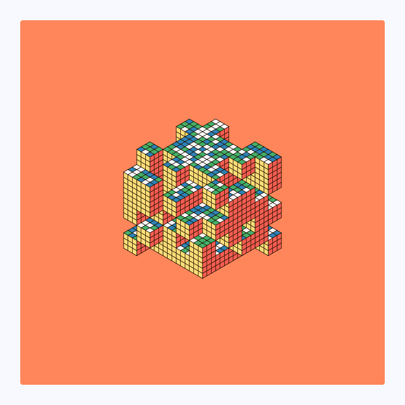 Rubik’s Fortress II #26 static NFT preview