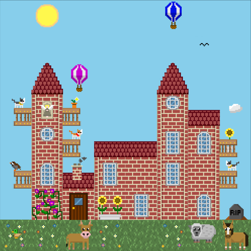 2D Mansion #663 static NFT preview