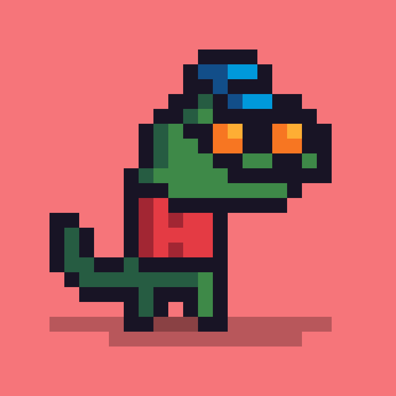 Pixel Dinos #189 static NFT preview