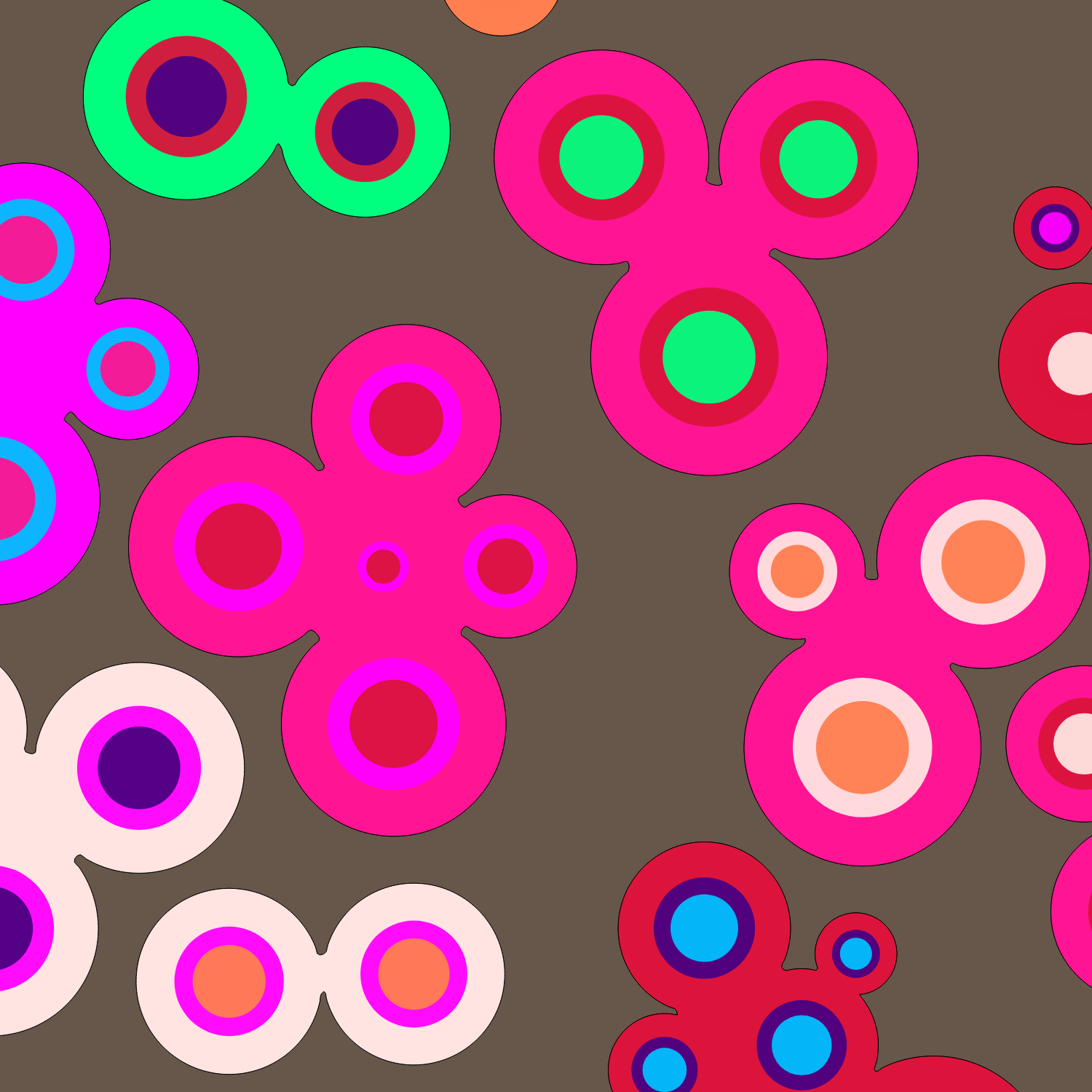 Geometric colorful shapes (Free edition) #85 static NFT preview