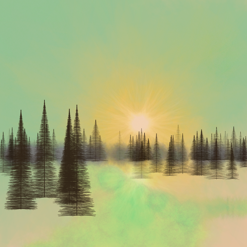Pinescapes #52 static NFT preview