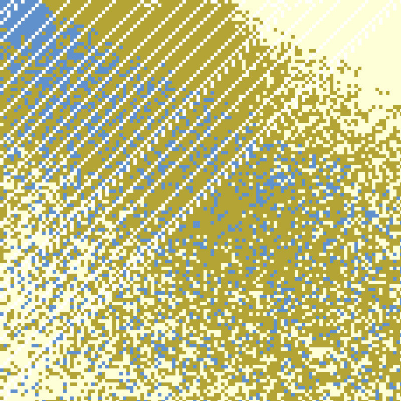 Colored Elementary Cellular Automaton #390 static token preview