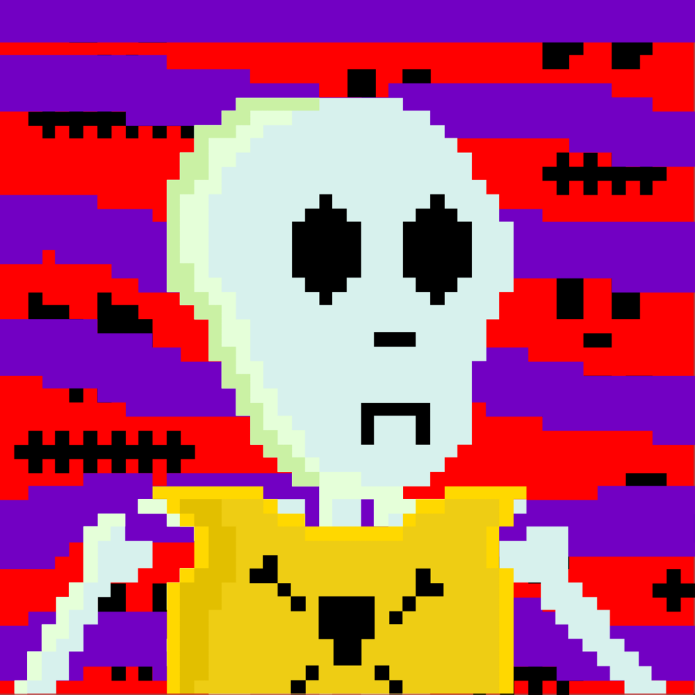 PIXEL SKULLETTI 1 #44 static token preview