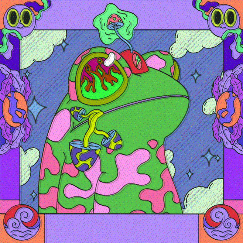 Blue Toad #86 static NFT preview