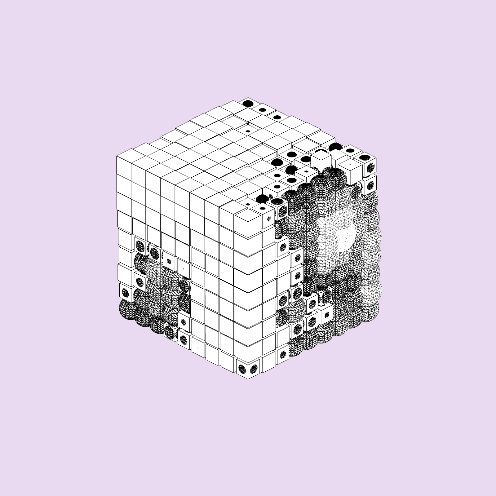 Drip Cube #121 static NFT preview