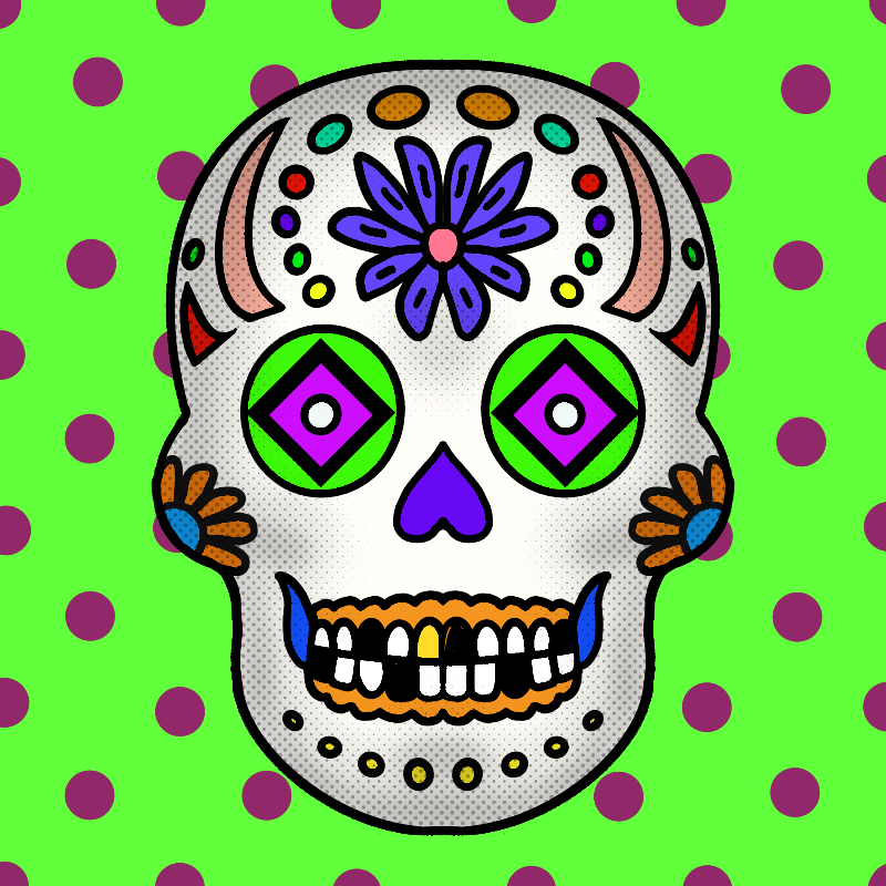 Sugar Skulls #320 static NFT preview