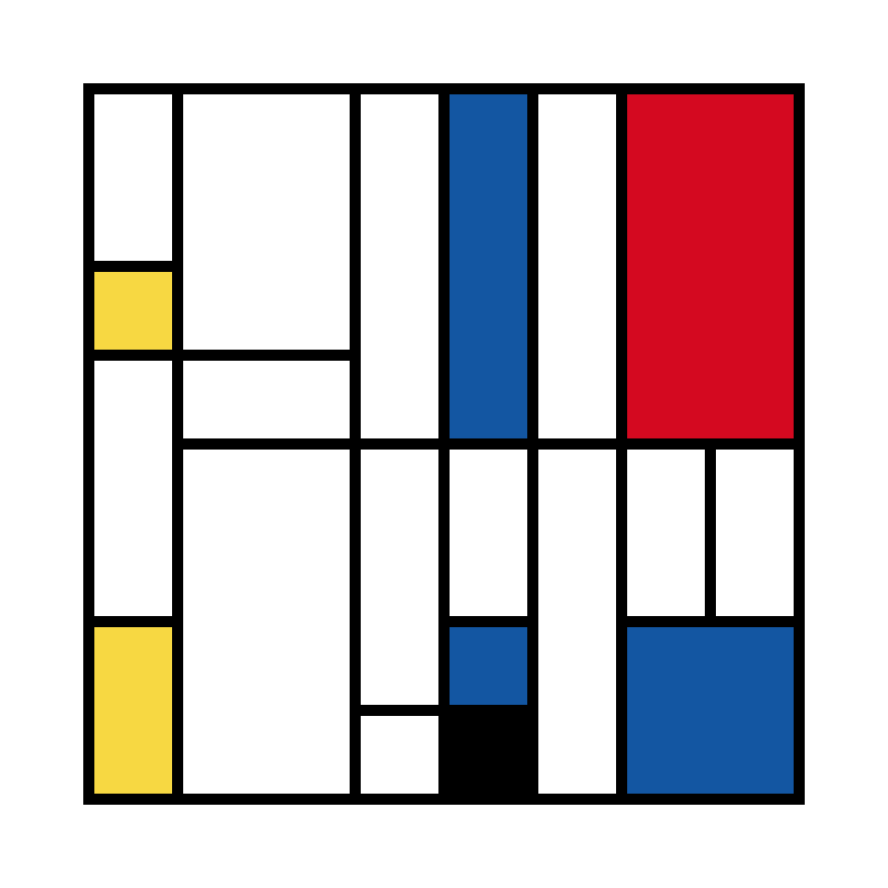 Mondrian squares #29 static NFT preview