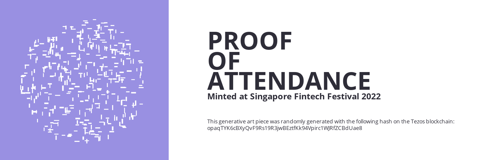 SFF2022 Proof of Attendance Token #2537 static token preview