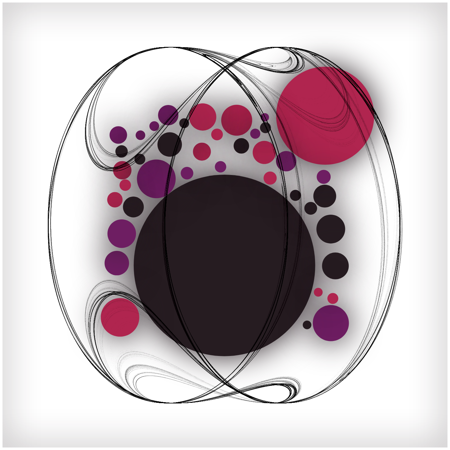 Attractors and Circles #32 static NFT preview