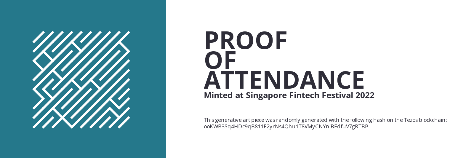 SFF2022 Proof of Attendance Token #2114 static token preview
