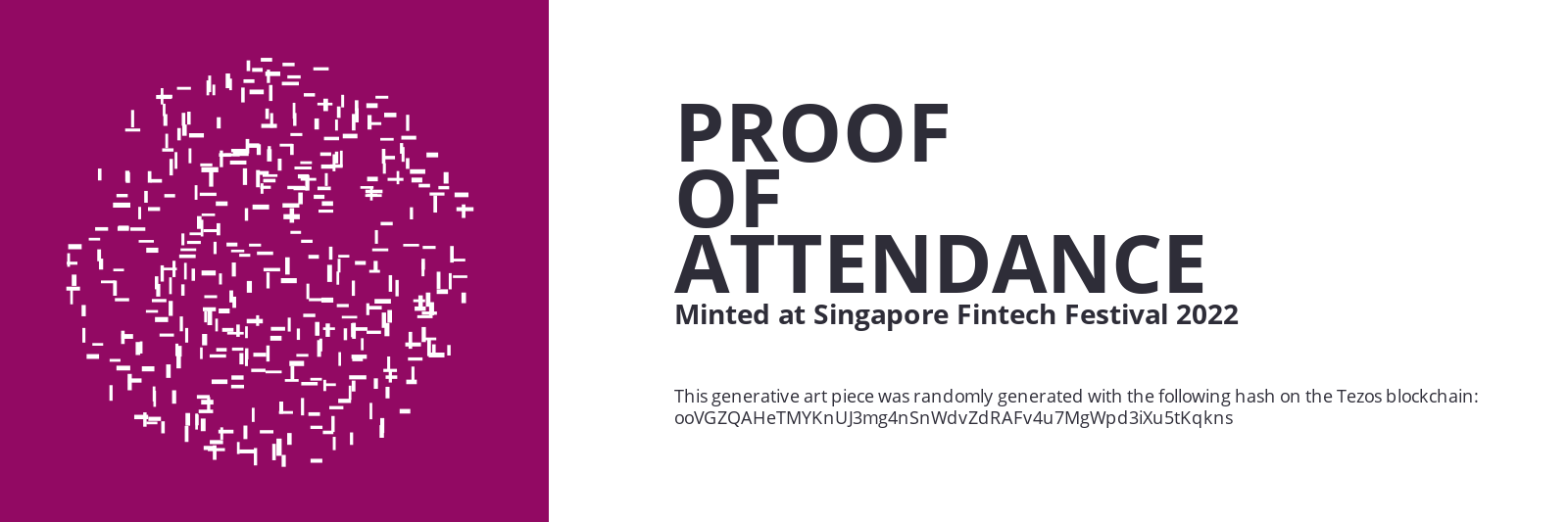 SFF2022 Proof of Attendance Token #159 static token preview