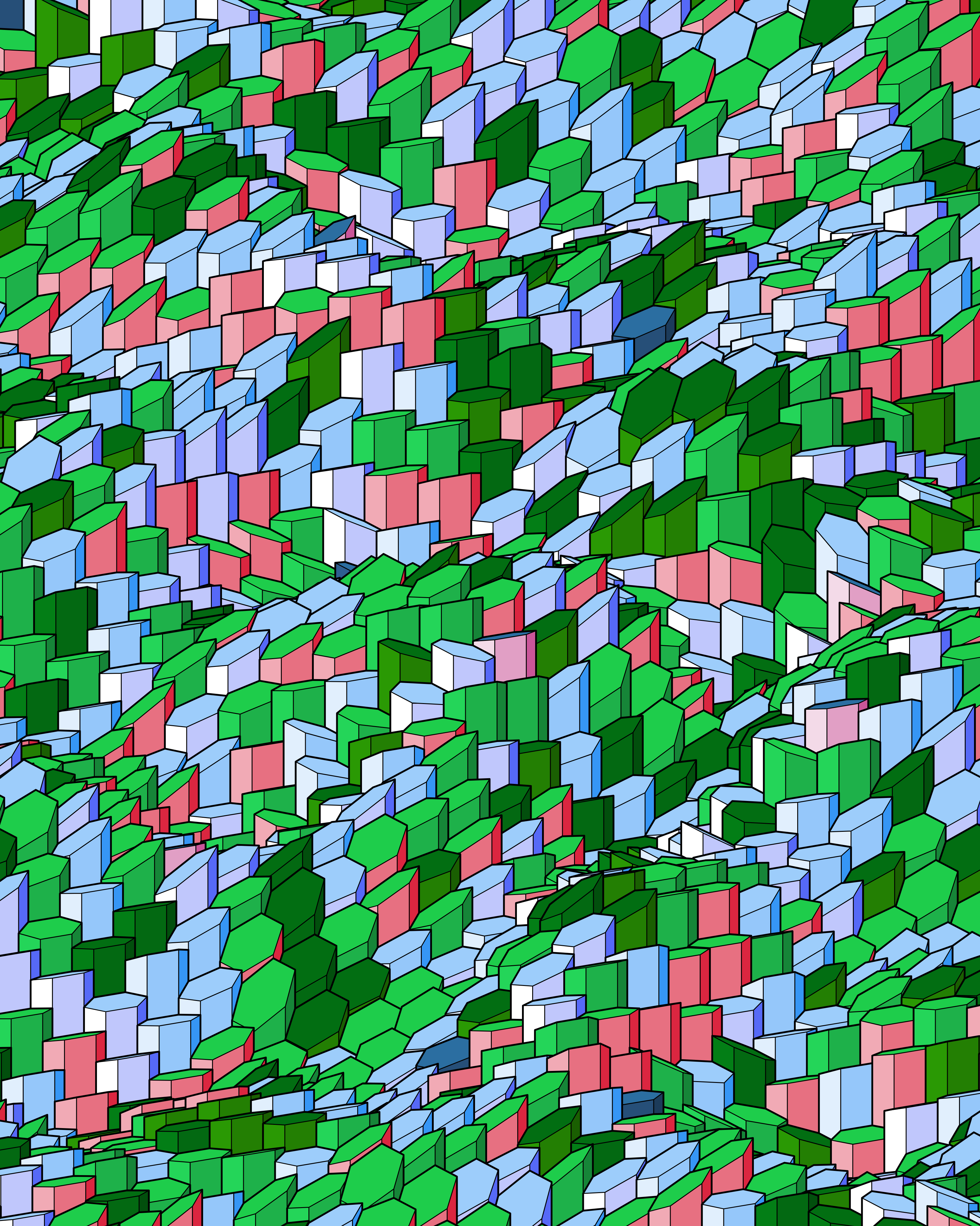 Hexagones Landscape #82 static NFT preview