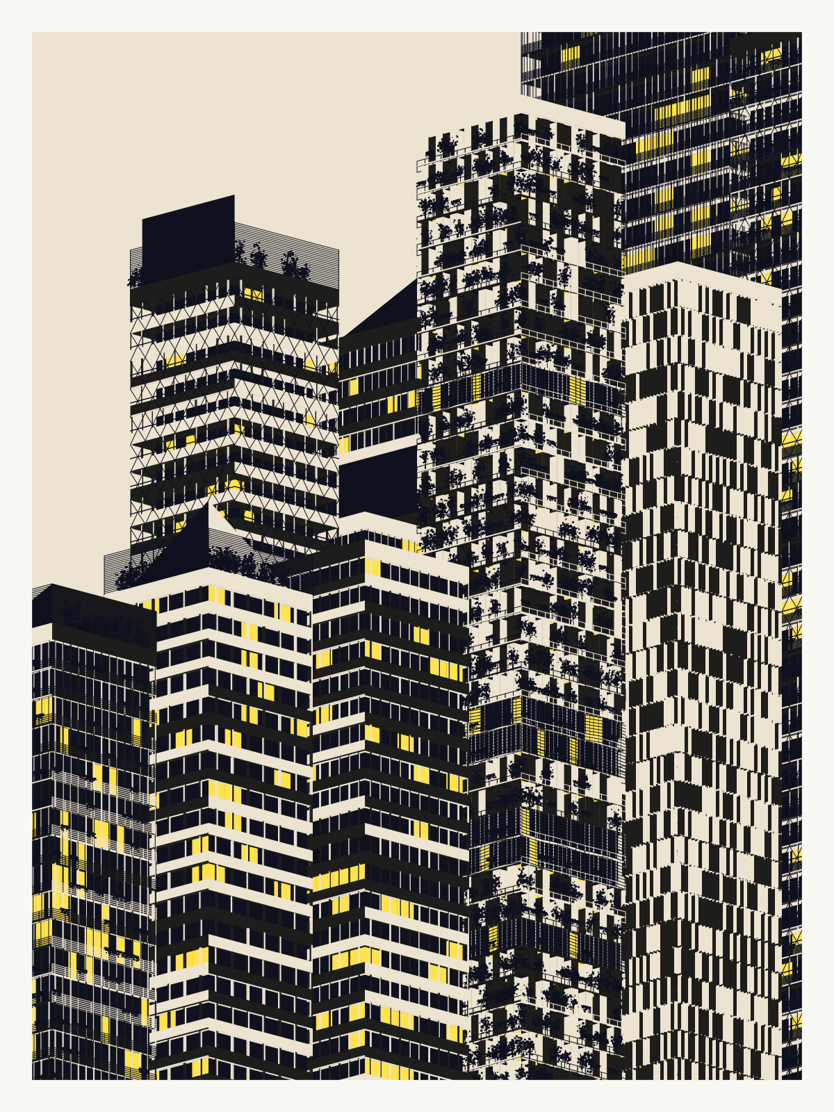 Perpendicular Inhabitation #381 static NFT preview