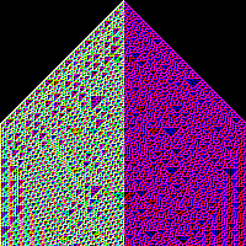 RGB Elementary Cellular Automaton #117 static token preview