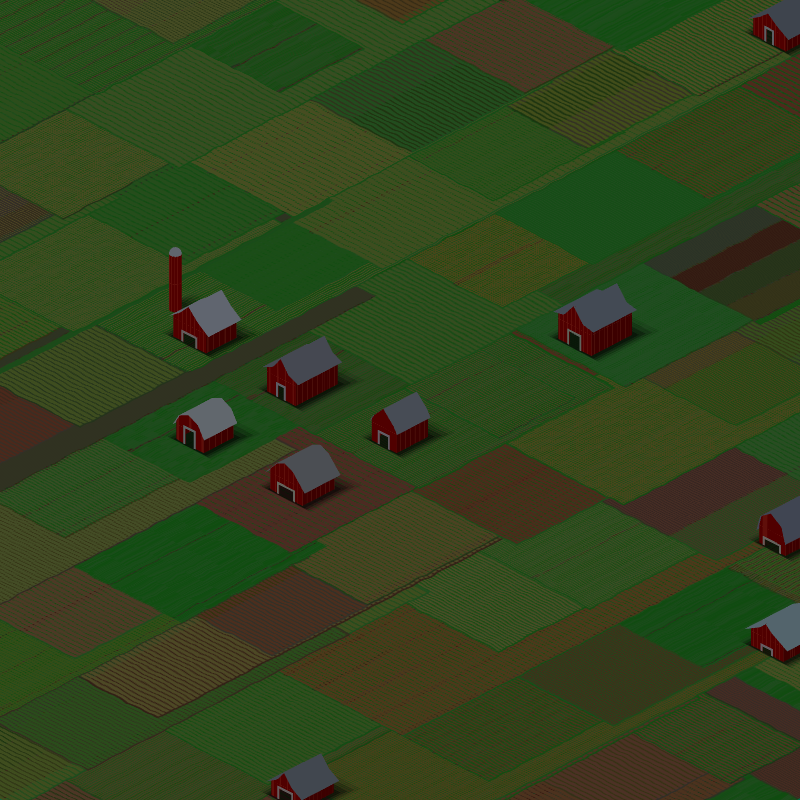 RED FARMS IN A QUIET COUNTY #37 static NFT preview