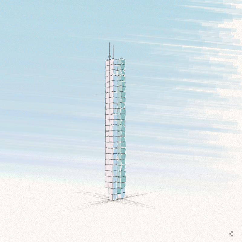 Cellular Skyscrapers #242 static NFT preview