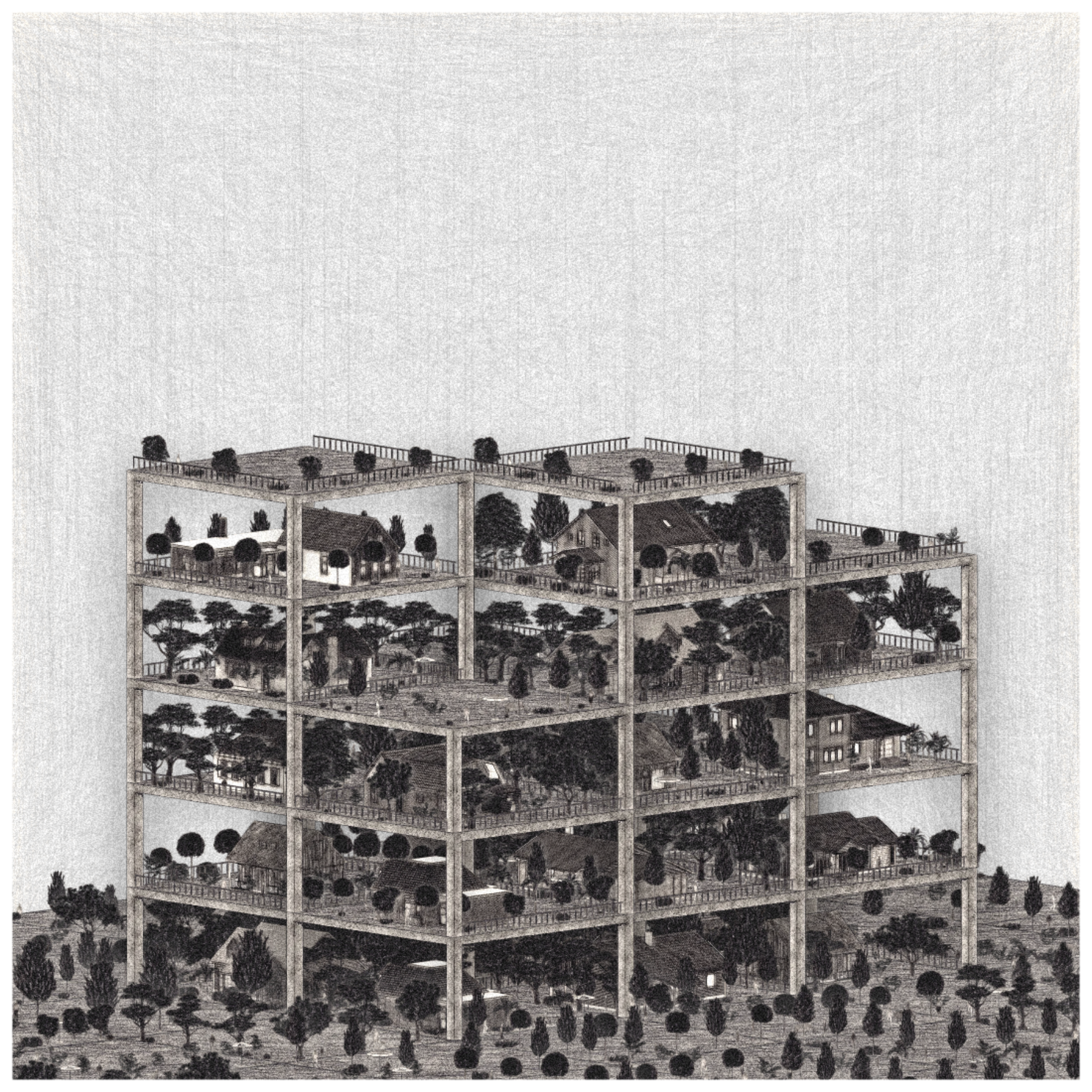 Highrise of Homes #208 static NFT preview