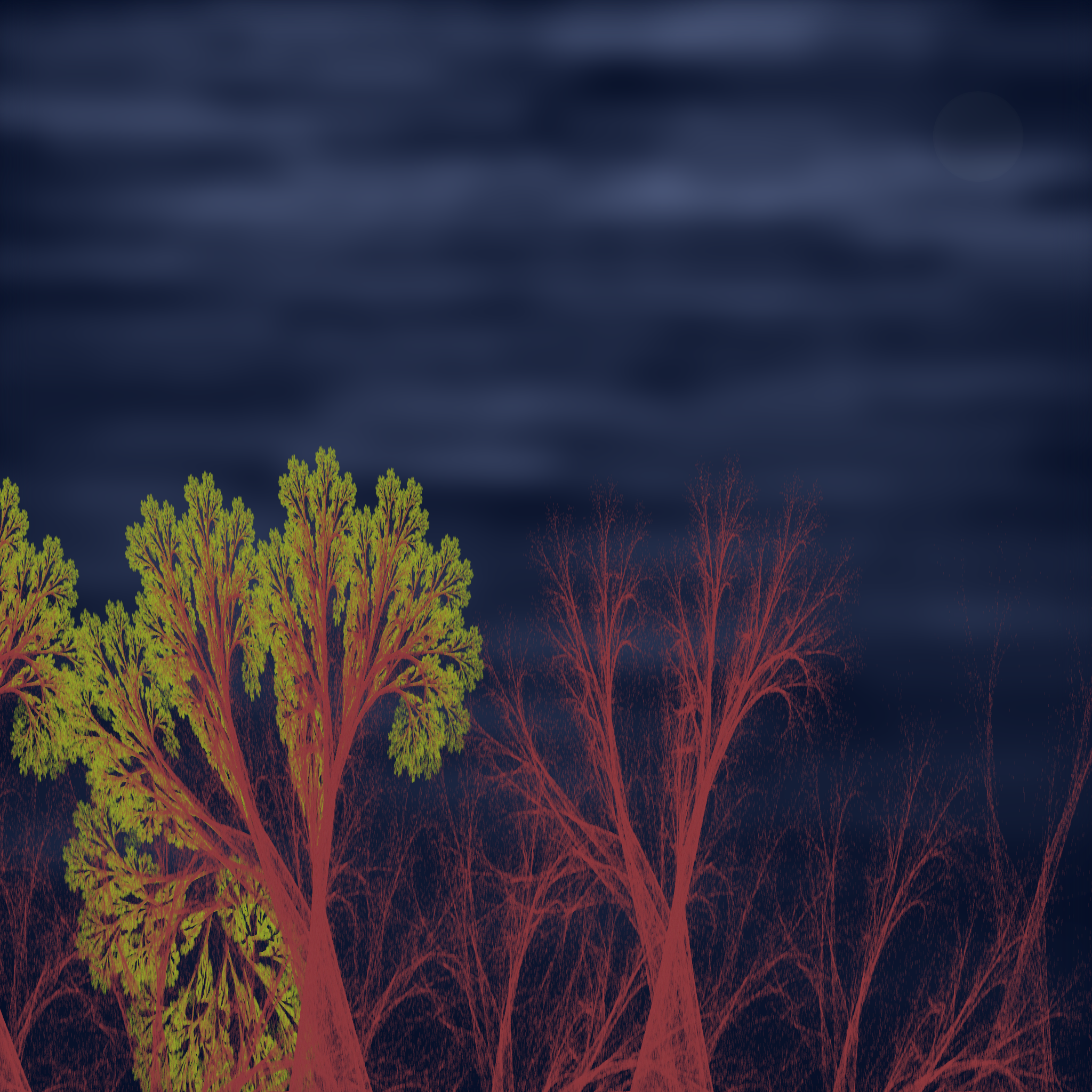 Chaotic Treescape #8 static NFT preview