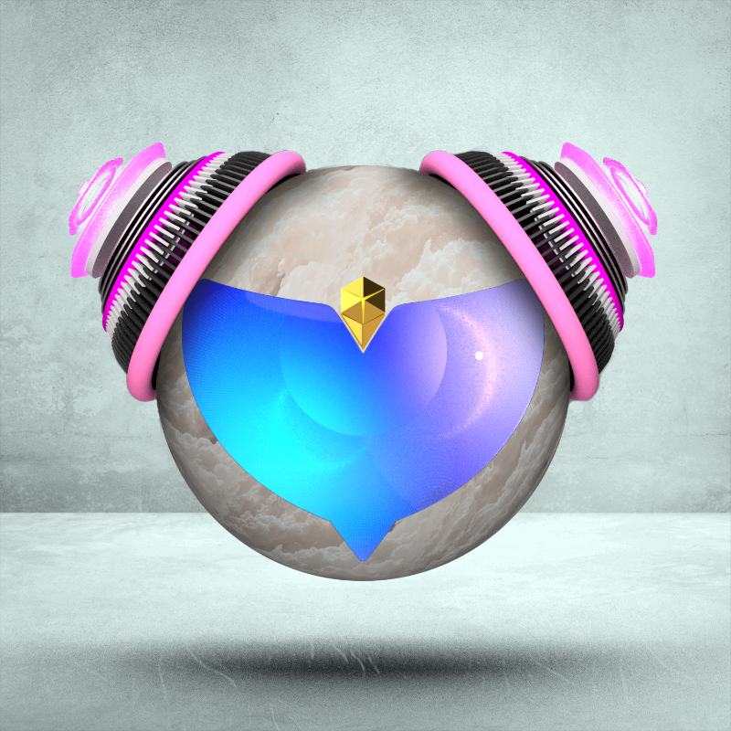 oMotion spaceship #114 static NFT preview