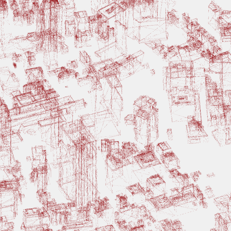 Algorithmic Drawing: Minato City Tokyo #18 static token preview