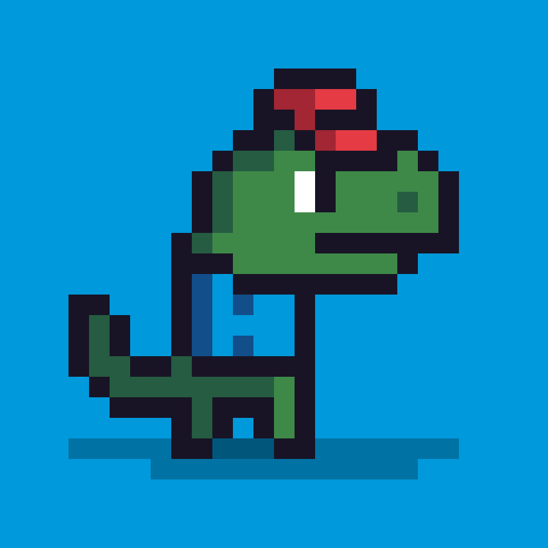Pixel Dinos #78 static NFT preview