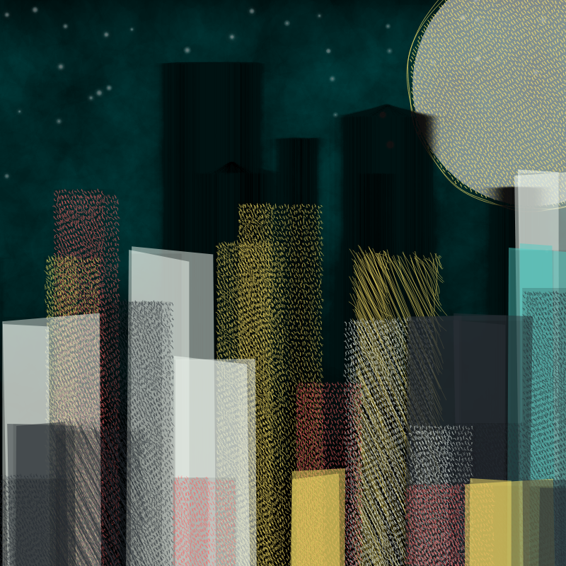 hastily-drawn cityscape sketch #87 static token preview