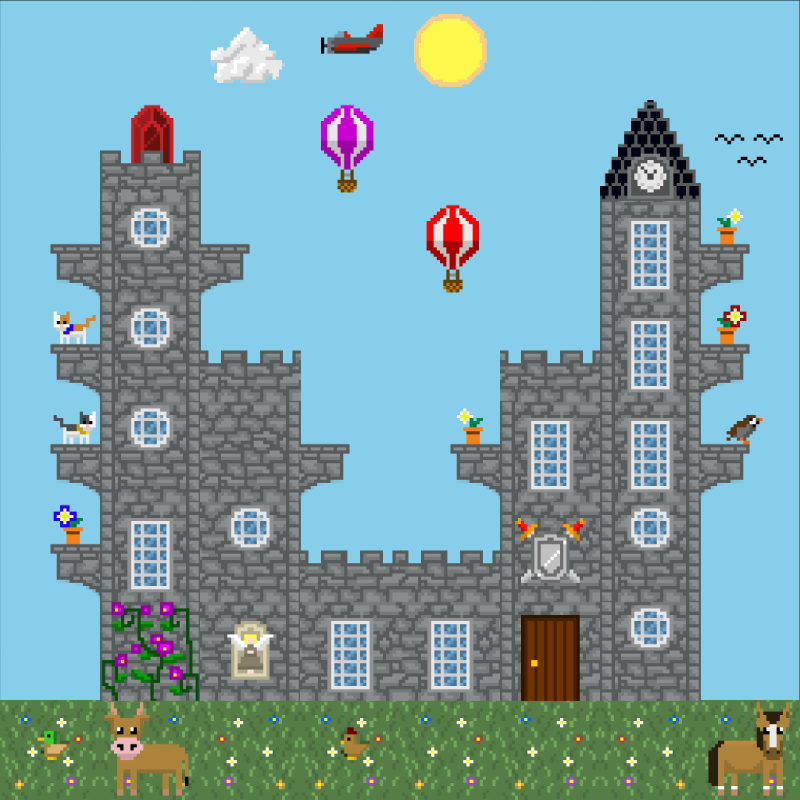 2D Mansion #137 static NFT preview