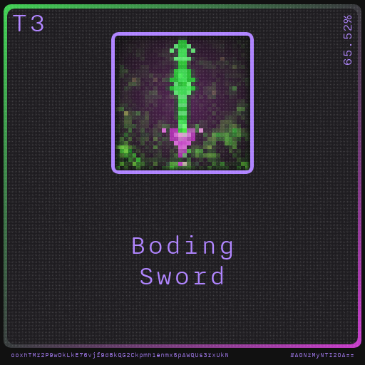 Gear for your quests - Sword #90 static NFT preview