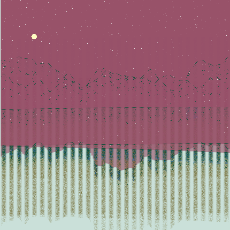 Glitched Mountains GT #75 static token preview
