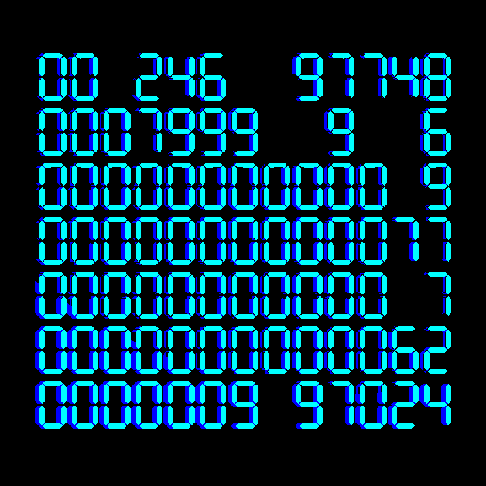 Digits #568 static NFT preview