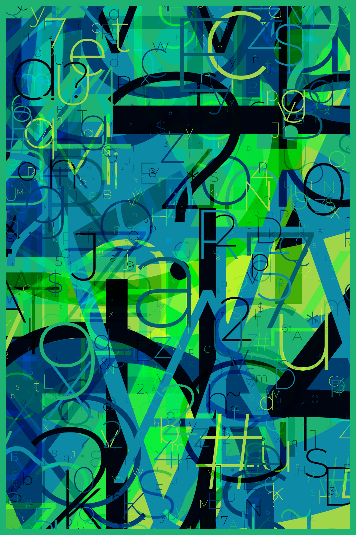 Type-o-Graphic #378 static NFT preview
