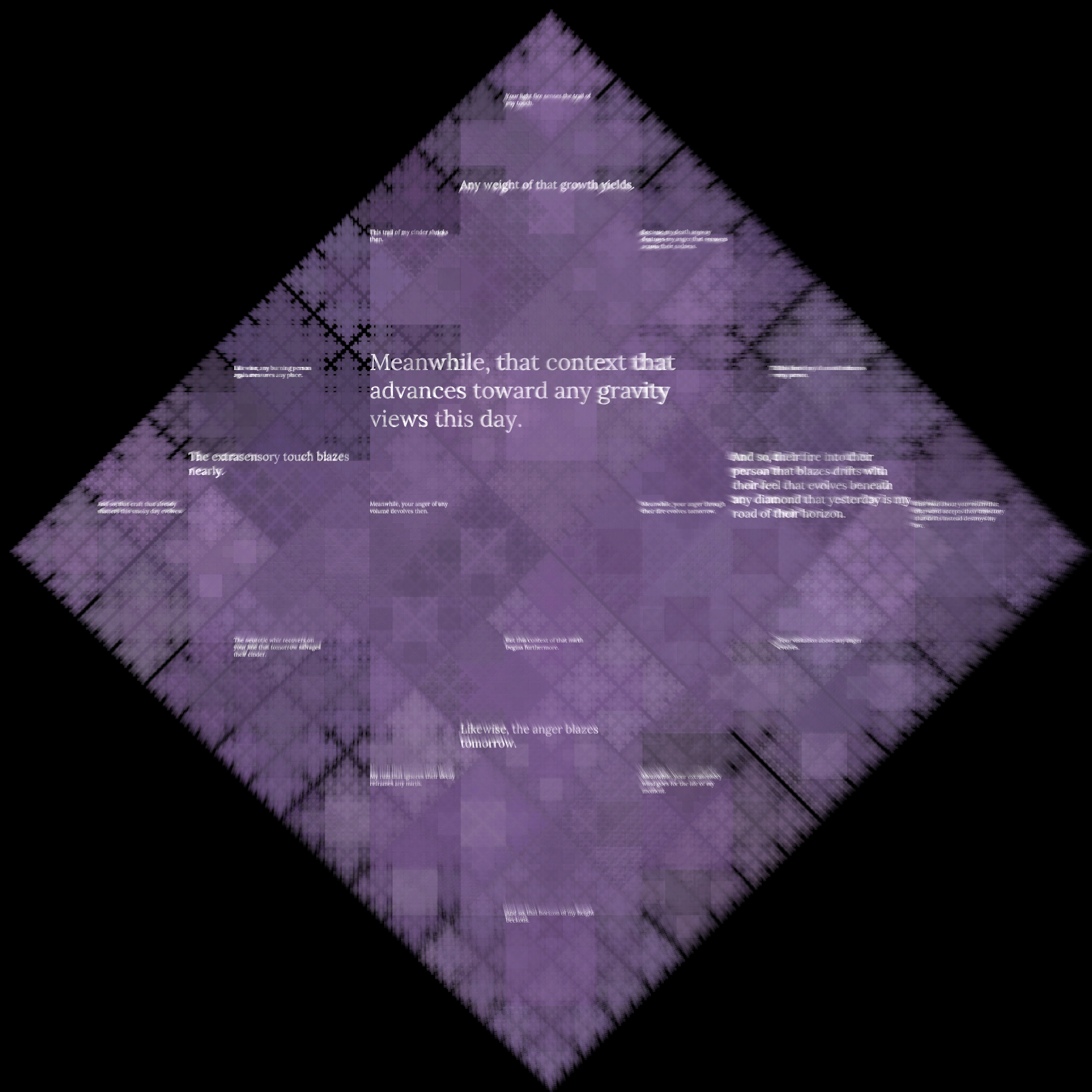 Diamond Fractal Fire #90 static NFT preview