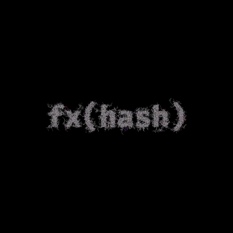 FXHASH Logo with Features #302 static token preview