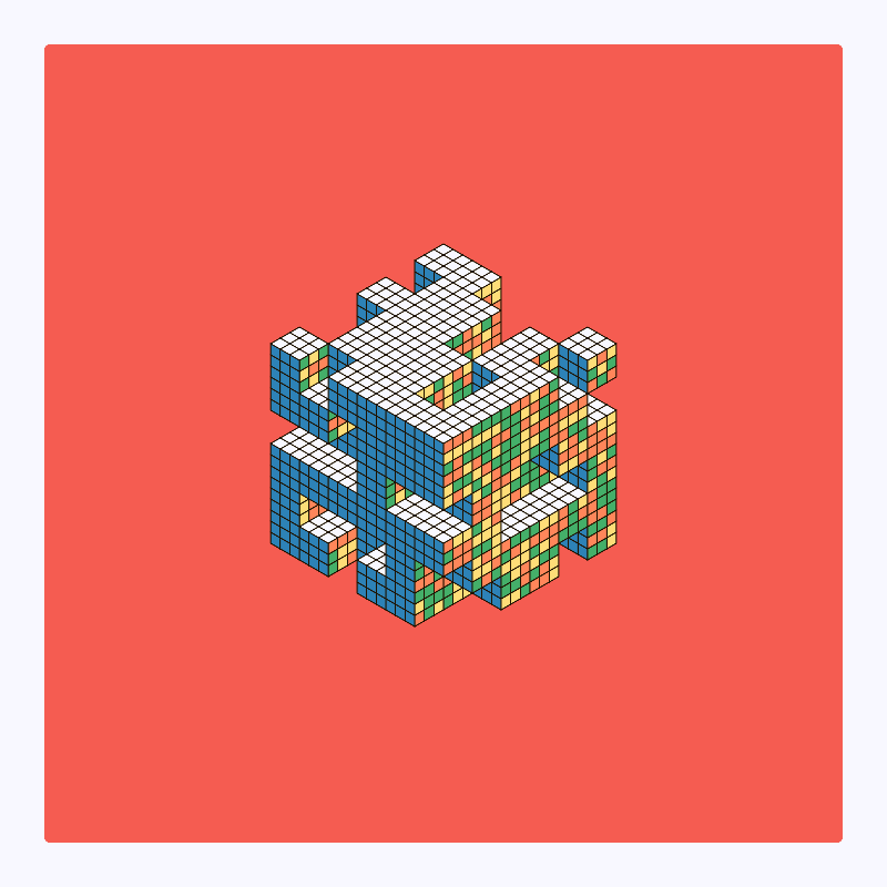 Rubik’s Fortress II #49 static NFT preview