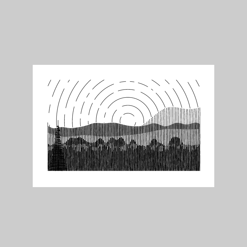 Layered Landscapes #70 static NFT preview