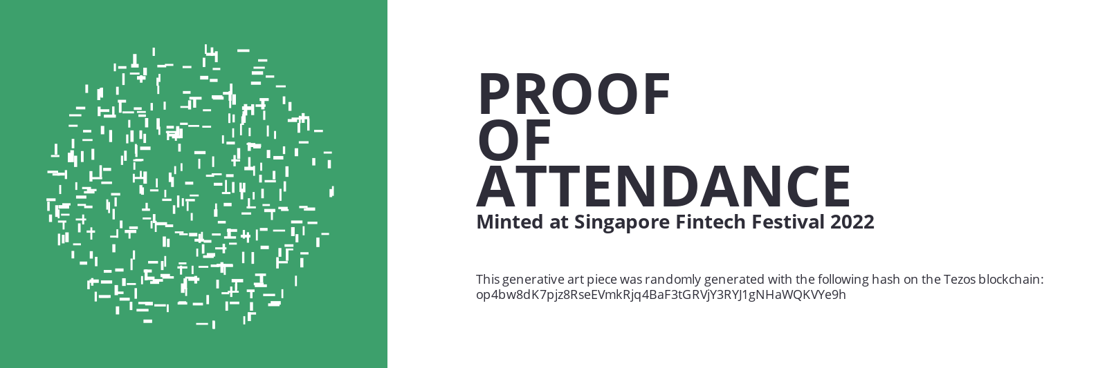 SFF2022 Proof of Attendance Token #2451 static token preview