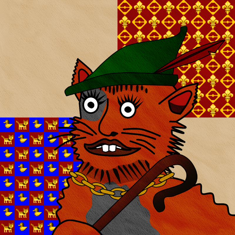 Famous Medieval Cat #104 static token preview