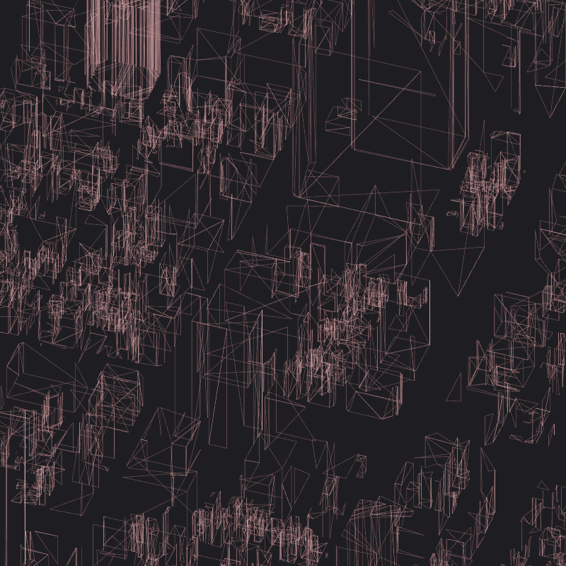 Wireframe City: Tokyo Shibuya #99 static token preview