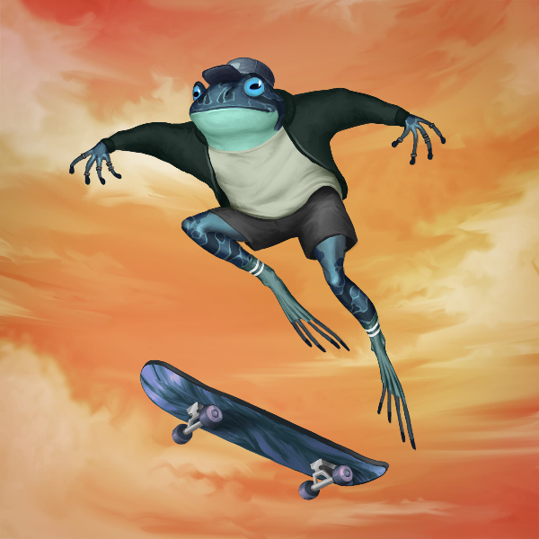 SKATER FROGS 🐸 #34 static NFT preview