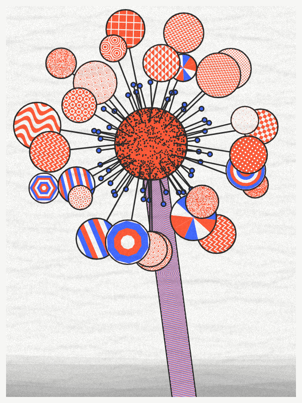 Abstract Dandelion #40 static NFT preview