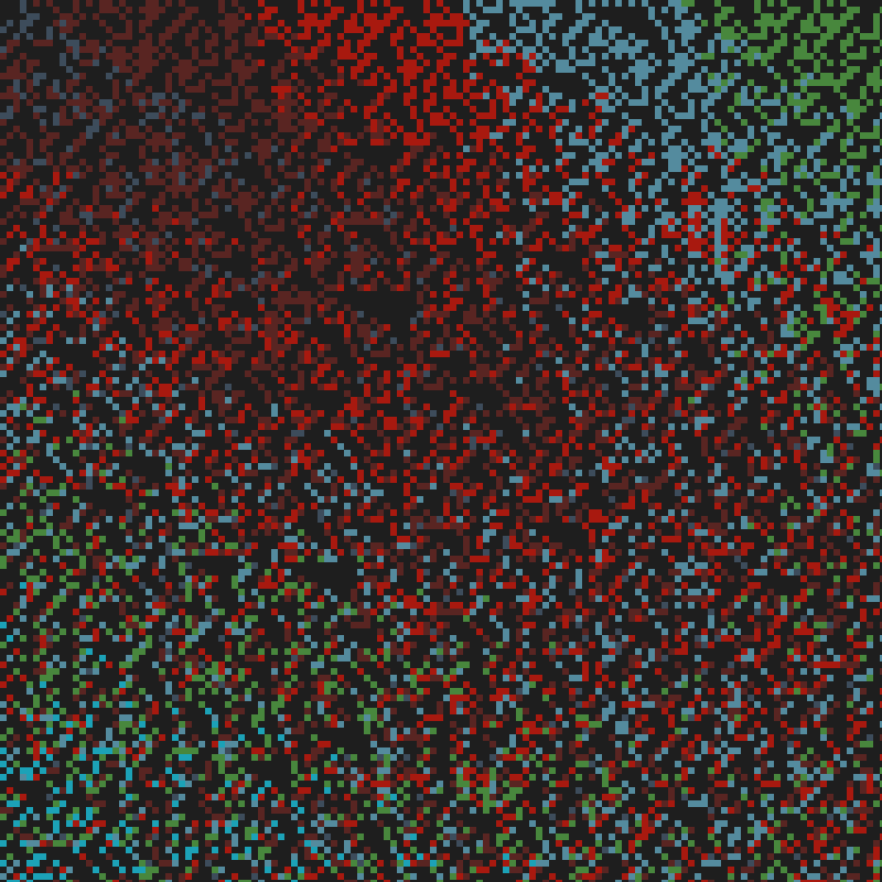 Colored Elementary Cellular Automaton #351 static token preview