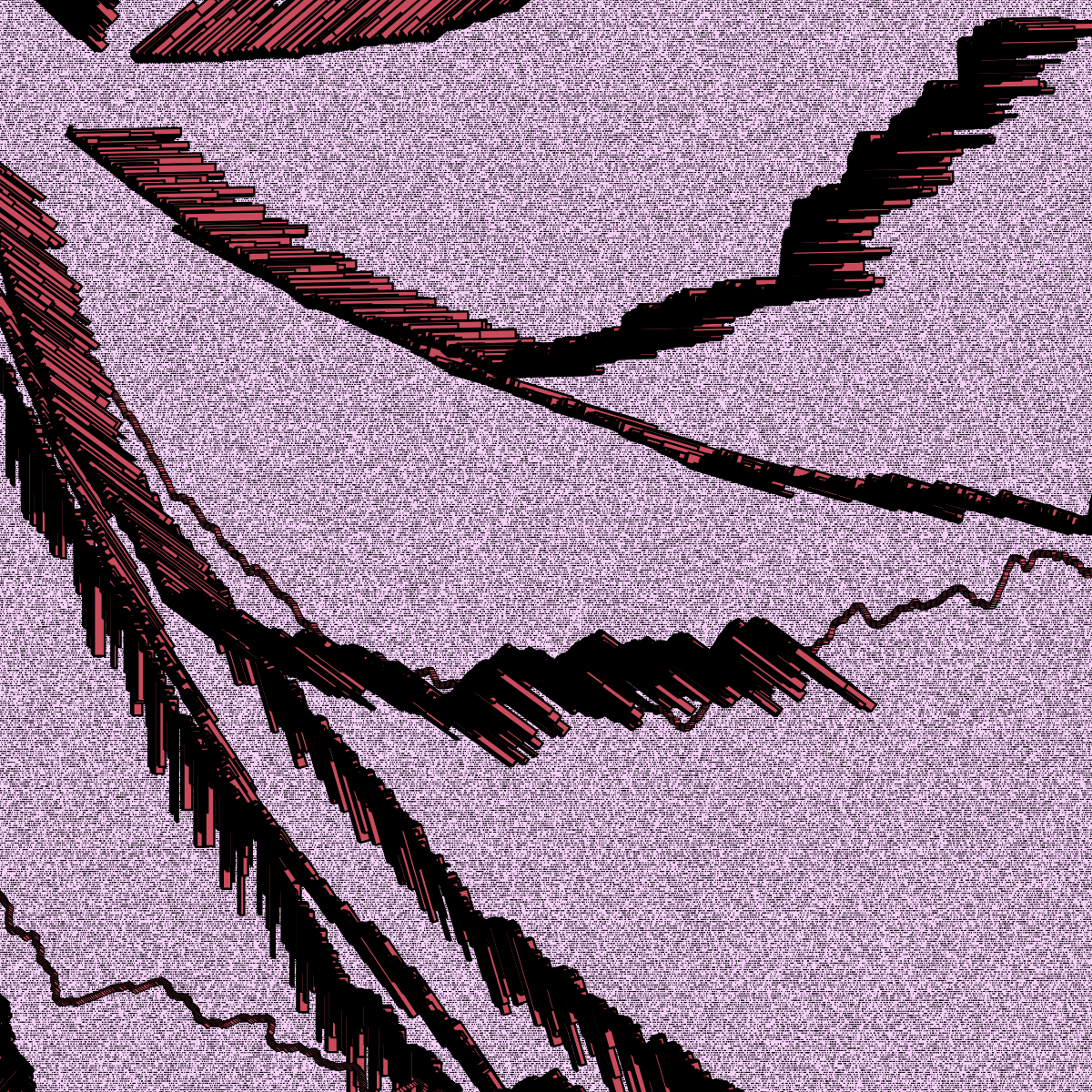 Walk with noise curve #42 static NFT preview