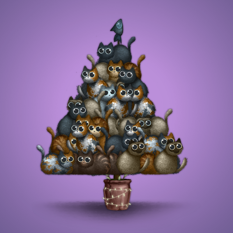 Fluffy Christmas Tree #32 static token preview